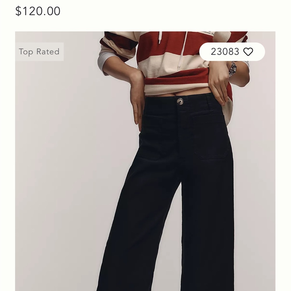 Anthropologie Collette Maeve Black Pants